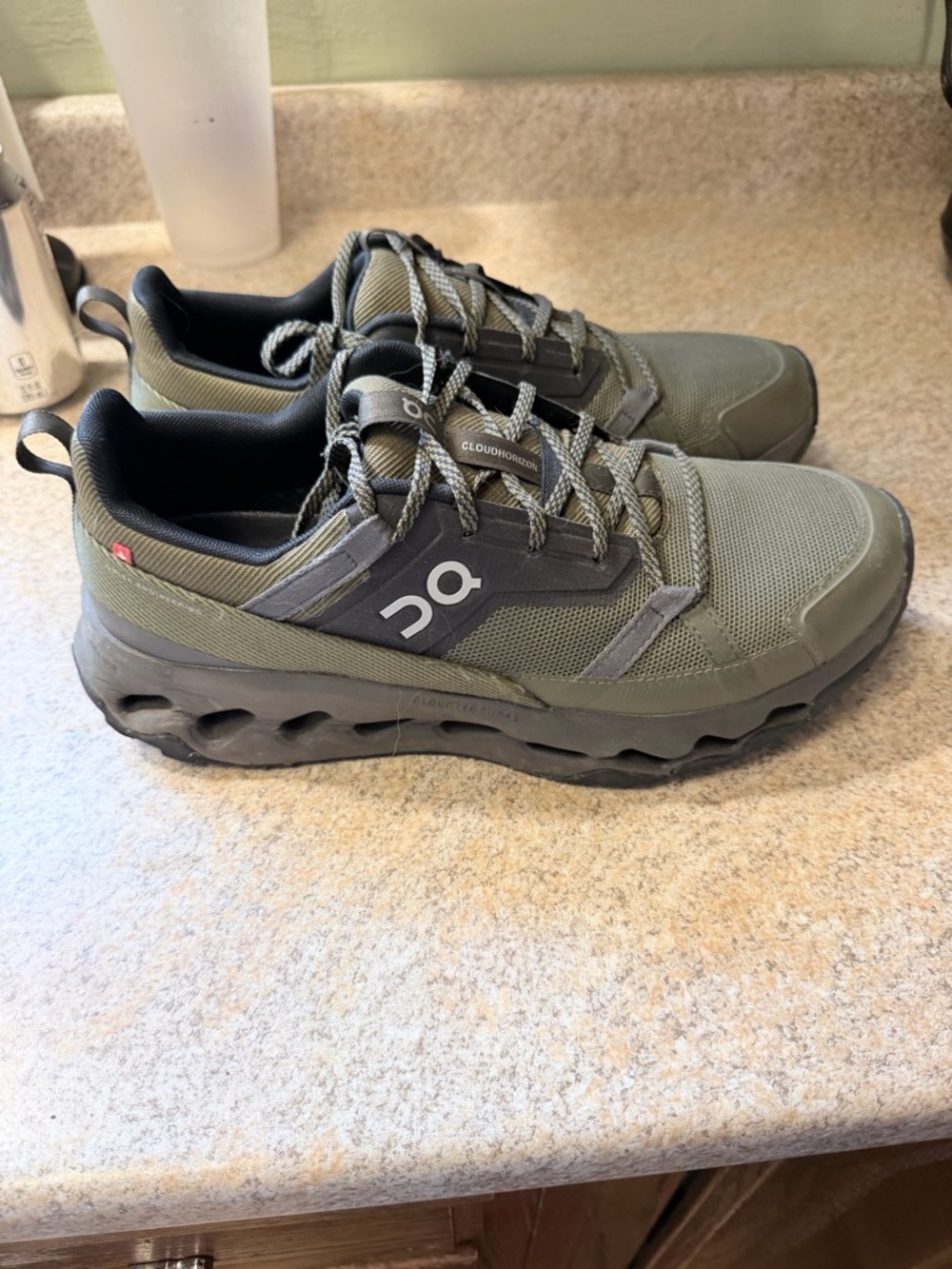 On Running Men's Cloudmonster Athletic Shoes - Olive Green/Black